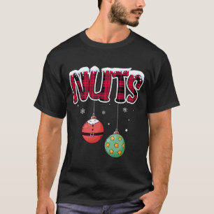Chest And Nuts Funny Christmas Matching Couples T-Shirt