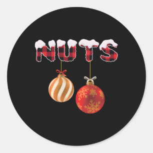 Chest Nuts Chestnuts Nuts Classic Round Sticker
