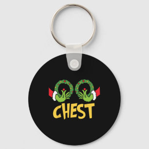 Chest Nuts Christmas Fun Matching Couple Chest Nu Key Ring