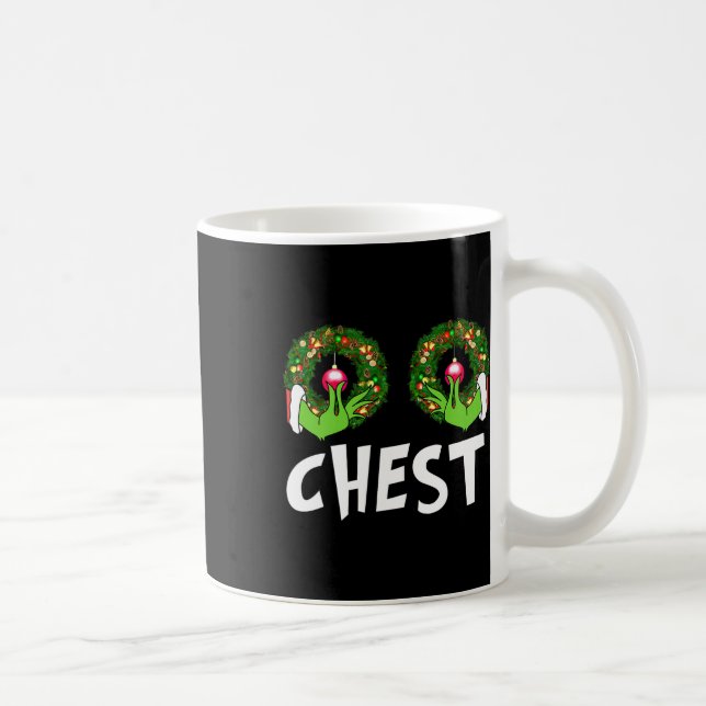 Chest Nuts Christmas Fun Matching Couple Chest Nut Coffee Mug (Right)