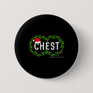 Chest Nuts Christmas Fun Matching Couple Chestnuts 6 Cm Round Badge