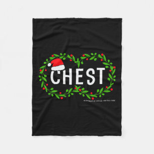 Chest Nuts Christmas Fun Matching Couple Chestnuts Fleece Blanket