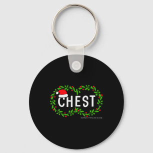 Chest Nuts Christmas Fun Matching Couple Chestnuts Key Ring