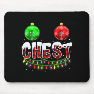 Chest Nuts Christmas Funny Matching Couple Chestnu Mouse Pad