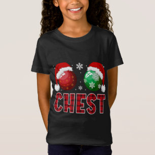 Chest Nuts Christmas Funny Matching Couple Chestnu T-Shirt
