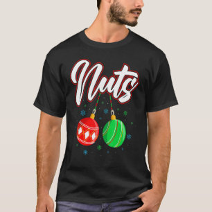 Chest Nuts Christmas Funny Matching Couple Chestnu T-Shirt