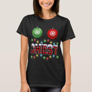 Chest Nuts Christmas Lights Xmas Matching Couple C T-Shirt