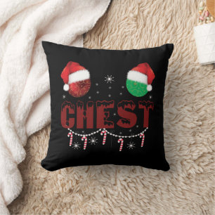 Chest Nuts Christmas Matching Christmas Couples Cushion