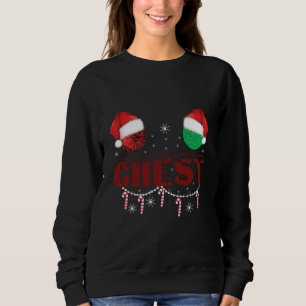 Chest Nuts Christmas Matching Christmas Couples Sweatshirt