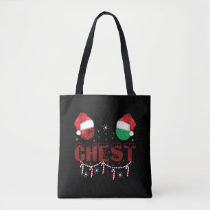 Chest Nuts Christmas Matching Christmas Couples Tote Bag