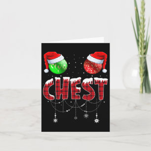 Chest Nuts Christmas Matching Couple Chestnuts 1 Card