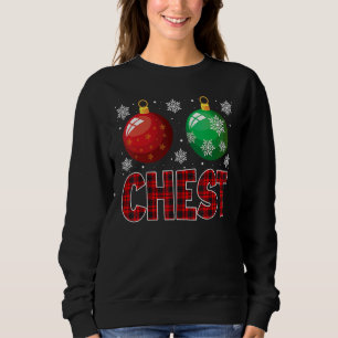 Chest Nuts Christmas   Matching Couple Chestnuts 1 Sweatshirt