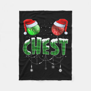 Chest Nuts Christmas Matching Couple Chestnuts 2  Fleece Blanket