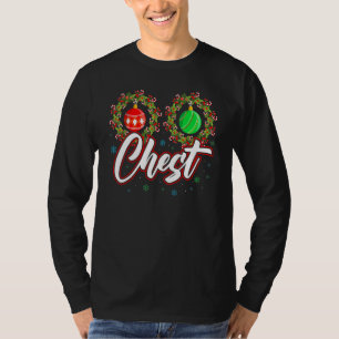 Chest Nuts Christmas   Matching Couple Chestnuts 2 T-Shirt