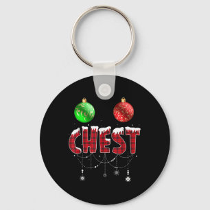 Chest Nuts Christmas Matching Couple Chestnuts 4  Key Ring