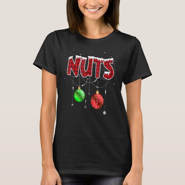 Chest Nuts Christmas   Matching Couple Chestnuts 5 T-Shirt (Front)