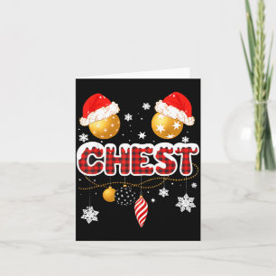 Chest Nuts Christmas Matching Couple Chestnuts Card