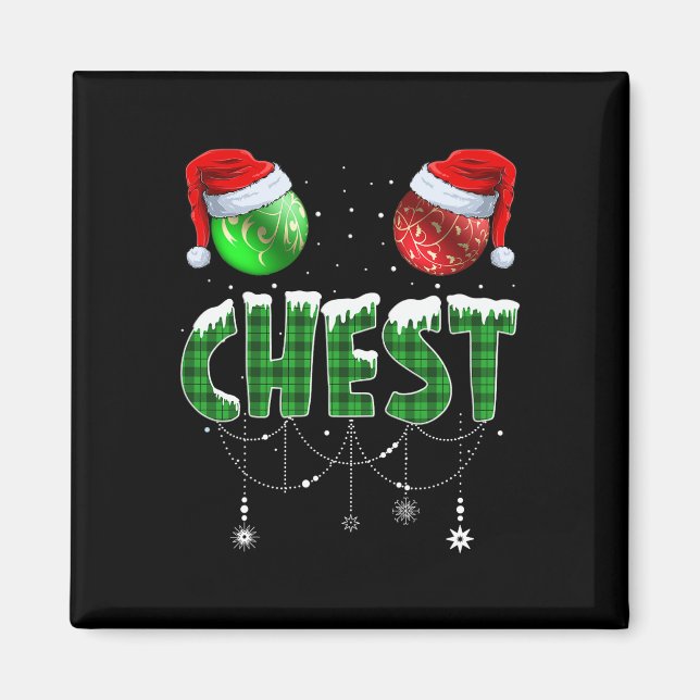 Chest Nuts Christmas  Matching Couple Chestnuts  Magnet (Front)