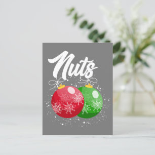 Chest Nuts Christmas Matching Couple Chestnuts Postcard