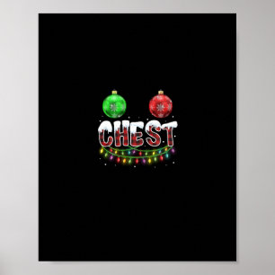 chest nuts christmas   matching couple chestnuts s poster