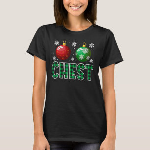 Chest Nuts Christmas Matching Couple Chestnuts T-Shirt