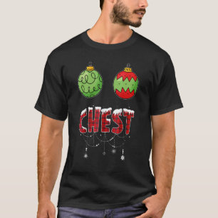 Chest Nuts Christmas  Matching Couple Chestnuts T-Shirt