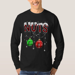 Chest Nuts Christmas   Matching Couple Chestnuts T-Shirt