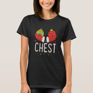 Chest Nuts Christmas Matching Couple Chestnuts T-Shirt