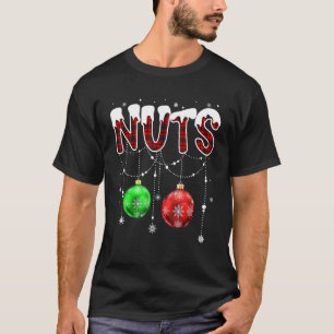 Chest Nuts Christmas   Matching Couple Chestnuts T-Shirt
