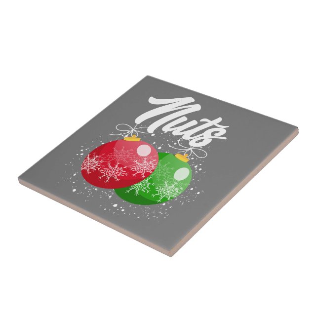 Chest Nuts Christmas Matching Couple Chestnuts Tile (Side)