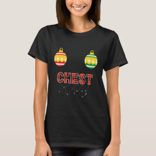 Chest Nuts Christmas Pajama Couple Xmas T-Shirt