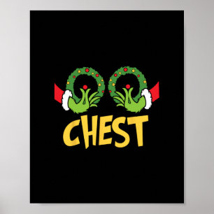 chest nuts christmas shirt funny matching couple c poster