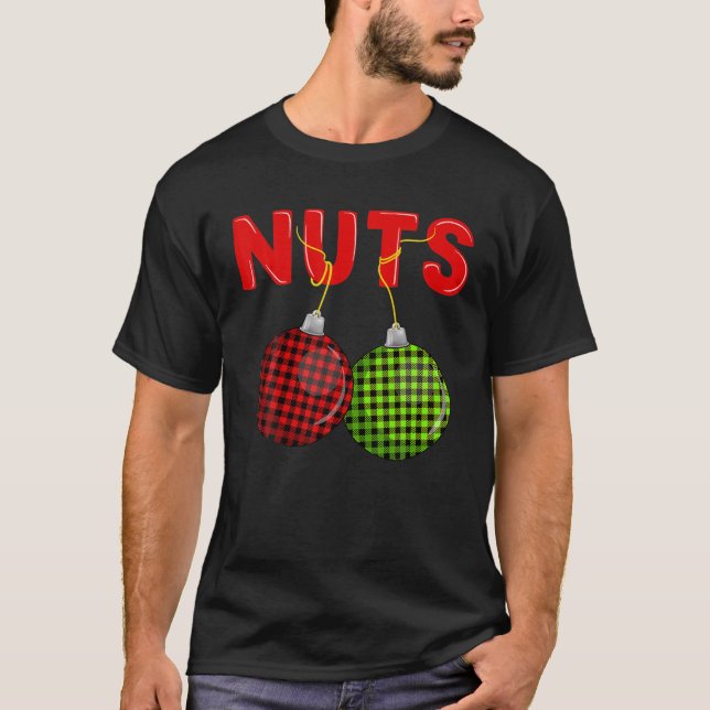 Chest Nuts Christmas T Funny Matching Couple Chest T-Shirt (Front)