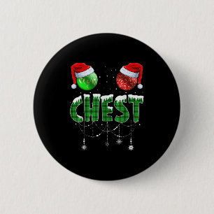 Chest Nuts Christmas T Shirt Matching Couple Chest 6 Cm Round Badge