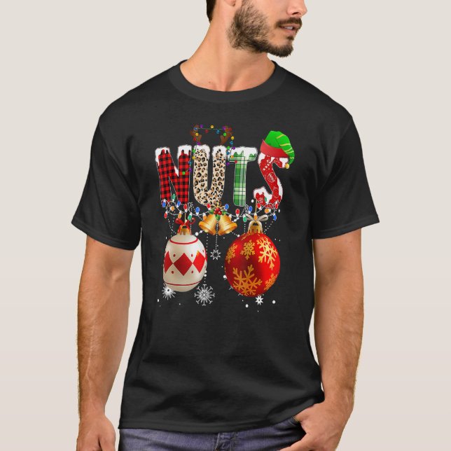 Chest Nuts Couples Christmas Chestnuts Adult Match T-Shirt (Front)