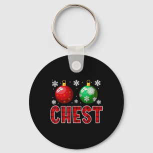 Chest Nuts Fun Matching Chestnuts Christmas Couple Key Ring