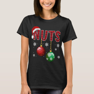 Chest Nuts Funny Matching Chestnuts Christmas Coup T-Shirt