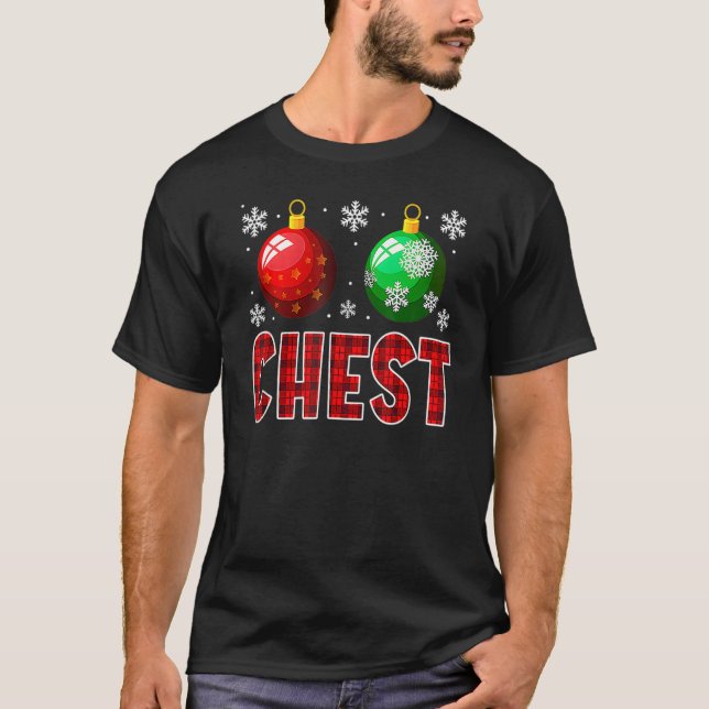 Chest Nuts Matching Chestnuts  Christmas Couples C T-Shirt (Front)