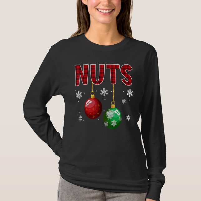 Chest Nuts  Matching Chestnuts Christmas Couples N T-Shirt (Front)