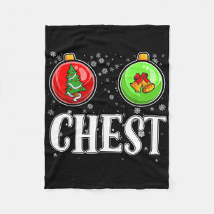 Chest Nuts Matching Chestnuts Christmas Couples Nu Fleece Blanket