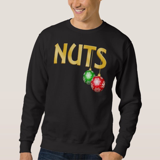 Chest Nuts   Matching Chestnuts Christmas Couples  Sweatshirt (Front)