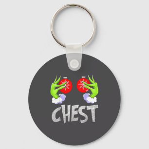 Chest Nuts Matching Chestnuts Christmas Snow Coupl Key Ring