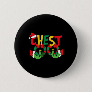 Chest Nuts Matching Chestnuts Fun Christmas Couple 6 Cm Round Badge