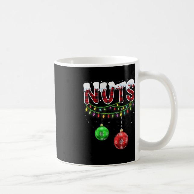 Chest Nuts Matching Chestnuts Fun Christmas Couple Coffee Mug (Right)