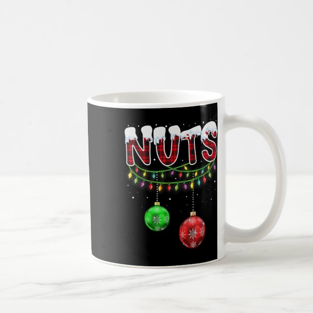 Chest Nuts Matching Chestnuts Fun Christmas Couple Coffee Mug (Right)