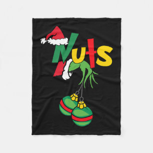 Chest Nuts Matching Chestnuts Fun Christmas Couple Fleece Blanket