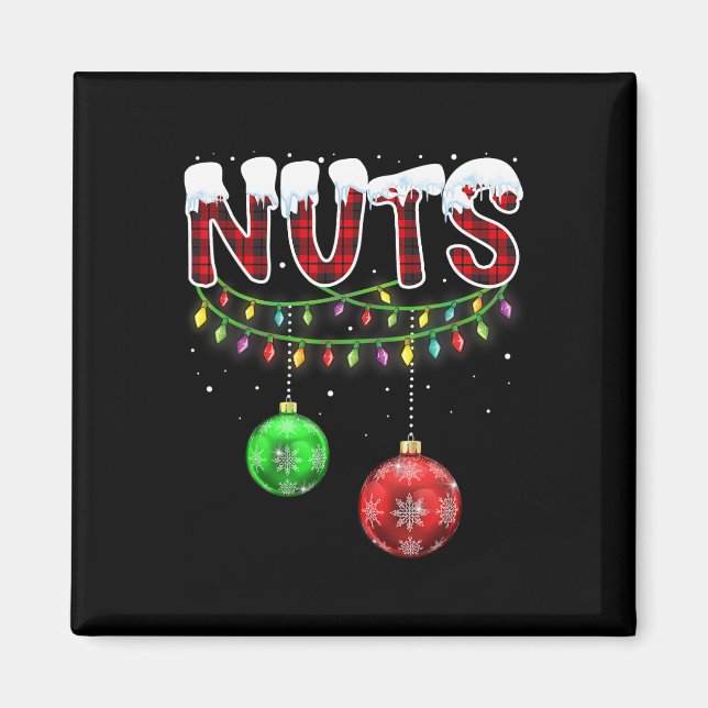 Chest Nuts Matching Chestnuts Fun Christmas Couple Magnet (Front)