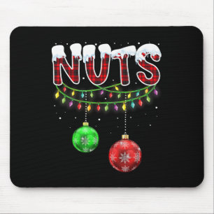 Chest Nuts Matching Chestnuts Fun Christmas Couple Mouse Pad
