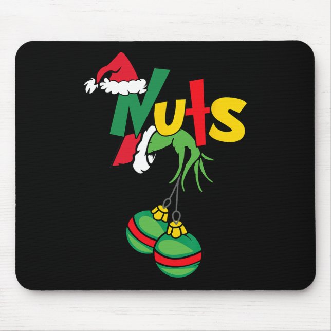 Chest Nuts Matching Chestnuts Fun Christmas Couple Mouse Pad (Front)