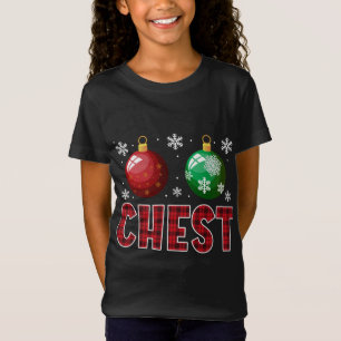 Chest Nuts Matching Chestnuts Funny Christmas Coup T-Shirt